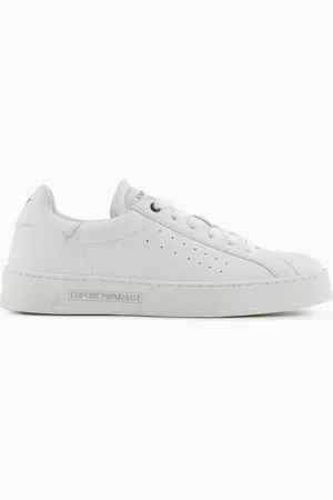 Emporio Armani Sneakers en cuir avec logo