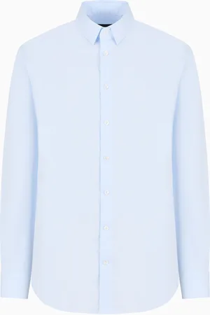 Giorgio Armani Chemise en tissu stretch avec col à baleines