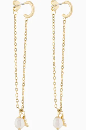Emporio Armani Boucles d’oreilles longues en laiton couleur or
