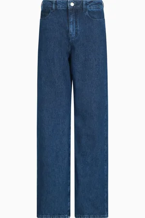 Emporio Armani Jean J8B taille mi-haute et jambe large en denim