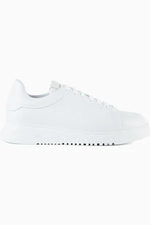 Emporio Armani Sneakers en cuir martelé