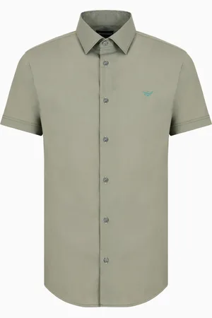Emporio Armani Chemise à manches courtes en mélange nylon stretch