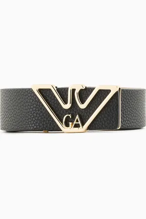 Emporio Armani Ceinture avec plaque aigle à imprimé cerf