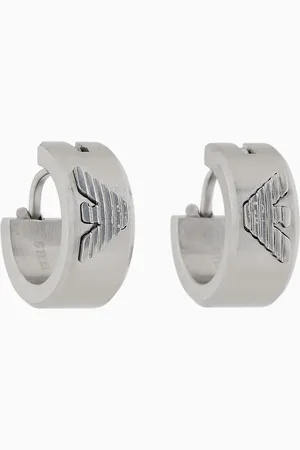 Emporio Armani Boucles d’oreilles créoles en acier inoxydable