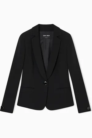 Giorgio Armani Veste à simple boutonnage en cady de soie