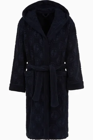 Giorgio Armani Peignoir en coton éponge avec monogramme