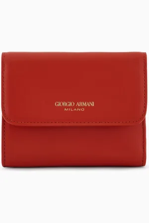 Giorgio Armani Portefeuille à trois volets en cuir