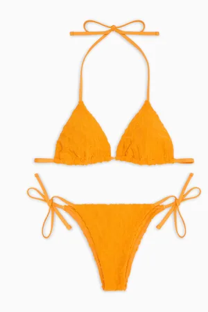 Emporio Armani Bikini avec triangle rembourré en tissu jacquard recyclé avec logo 3D audacieux all over ASV