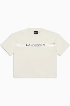 EA7 T-shirt ras-du-cou Logo Series Boy en coton