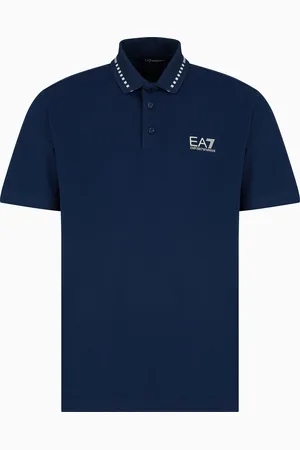 EA7 Polo Tennis Club en piqué de coton stretch