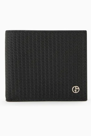 Giorgio Armani Portefeuille à deux volets en cuir imprimé