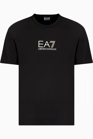 EA7 T-shirt ras-du-cou Gold Label en jersey de viscose