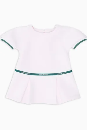 Emporio Armani Robe en jersey double avec bande logo