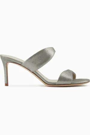 Giorgio Armani Sandales à talon en daim liquide