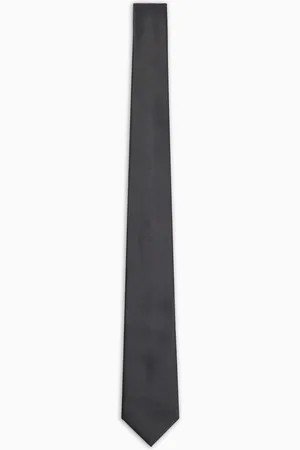 Emporio Armani Cravate en pure soie effet ottoman