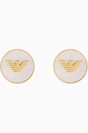 Emporio Armani Boucles d’oreilles clips en laiton couleur or
