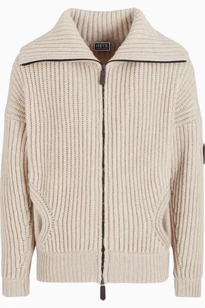 Giorgio Armani Pull zippé en cachemire côtelé Neve