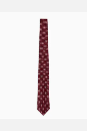 Giorgio Armani Cravate en pure soie jacquard à pois
