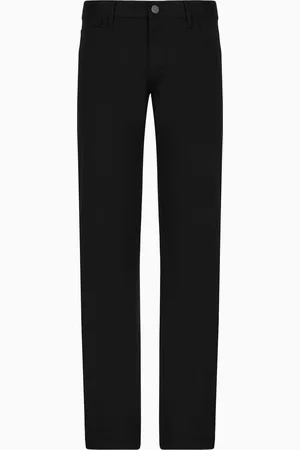 Giorgio Armani Pantalon 5 poches coupe classique en coton stretch