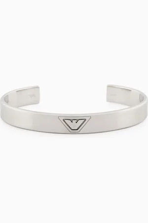 Emporio Armani Bracelet manchette en acier inoxydable