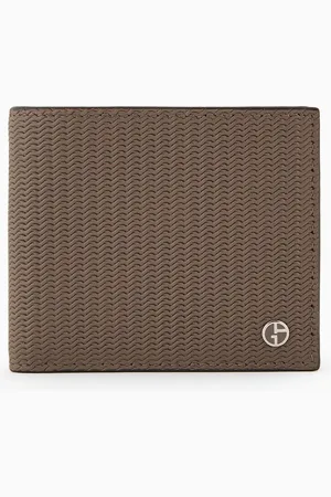 Giorgio Armani Portefeuille à deux volets en cuir imprimé