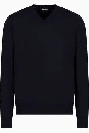 Giorgio Armani Pull ras-du-cou en pure laine vierge