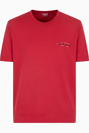 Giorgio Armani T-shirt ras-du-cou en coton et soie