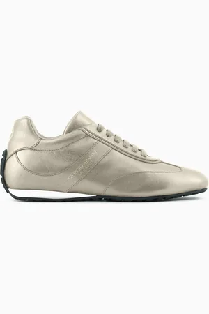 Giorgio Armani Sneakers en cuir lamé