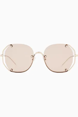Emporio Armani Lunettes de soleil pour femme forme irrégulière