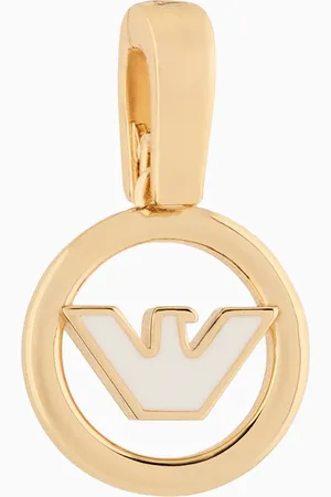 Emporio Armani Pendentif en laiton blanc