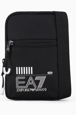 EA7 Petit sac bandoulière Train Core en tissu recyclé