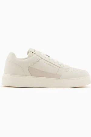 Emporio Armani Sneakers avec détail couture en cuir régénéré ASV