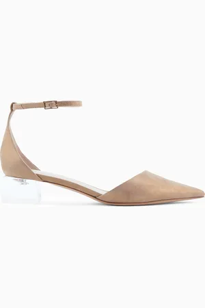 Giorgio Armani Escarpins d’Orsay en cuir suédé laminé