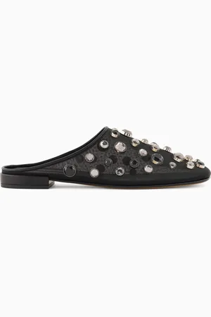 Giorgio Armani Sabots en maille et strass incrustés x 10 Corso Como
