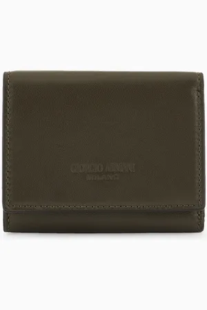 Giorgio Armani Portefeuille à trois volets en nappa