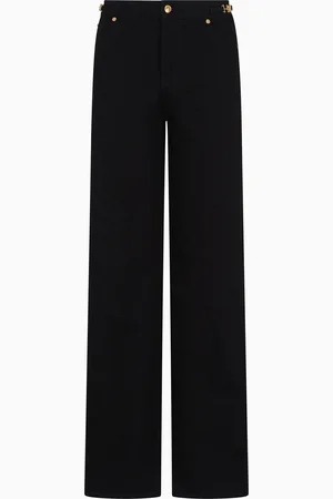 Emporio Armani Jean J4F taille haute et jambe droite en denim confortable