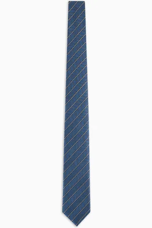 Giorgio Armani Cravate en soie jacquard Regimental