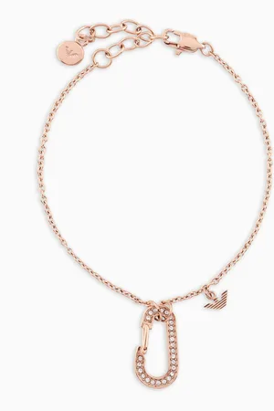 Emporio Armani Bracelet en acier couleur or rose