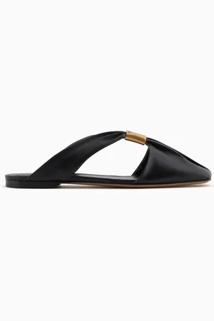 Emporio Armani Mules en nappa avec logo en métal