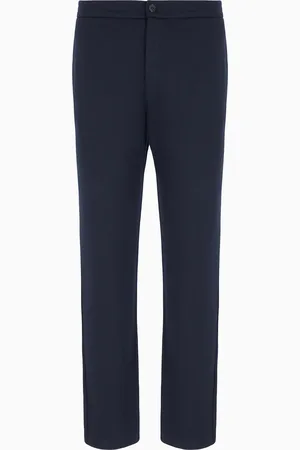 Giorgio Armani Pantalon en tissu jersey de pur cachemire