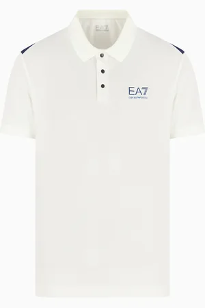 EA7 Polo bicolore Tennis Pro en tissu technique VENTUS7