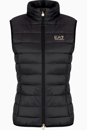 EA7 Veste sans manches matelassée Core Lady en mélange de nylon recyclé