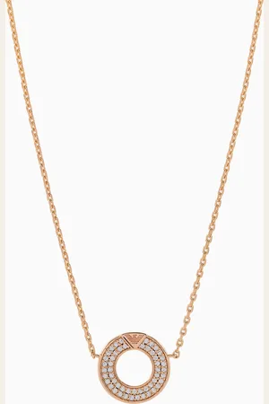Emporio Armani Collier avec pendentif en argent doré rose