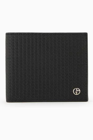 Giorgio Armani Portefeuille à deux volets en cuir imprimé