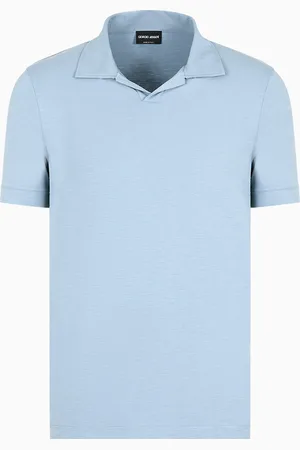 Giorgio Armani Polo à manches courtes en jersey de viscose stretch ASV