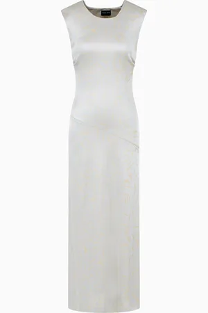 Giorgio Armani Robe mi-longue en jersey de viscose jacquard