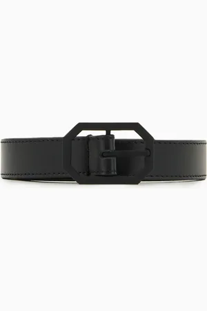 Emporio Armani Ceinture en cuir lisse
