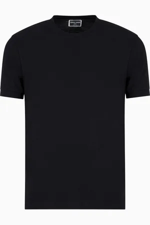 Giorgio Armani T-shirt ras-du-cou Icon en jersey de viscose stretch
