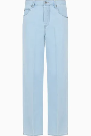 Emporio Armani Jean J74 coupe ample en denim mélange lyocell au toucher doux