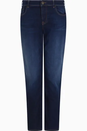 Emporio Armani Jean J36 taille mi-haute et jambe droite en denim stretch